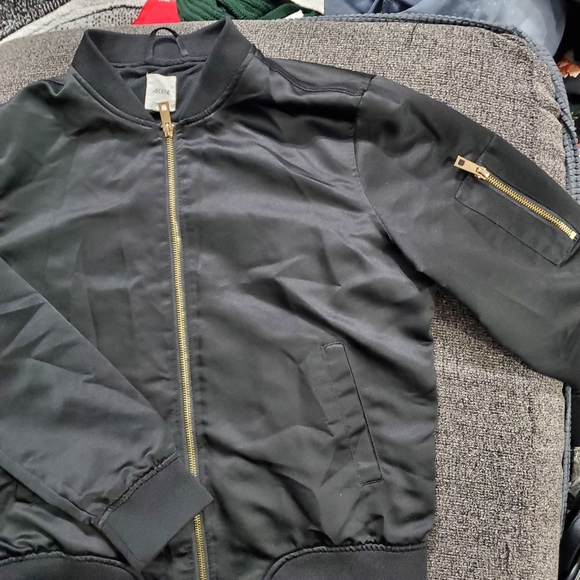 Black Bomber Jacket - Picture 3 of 3